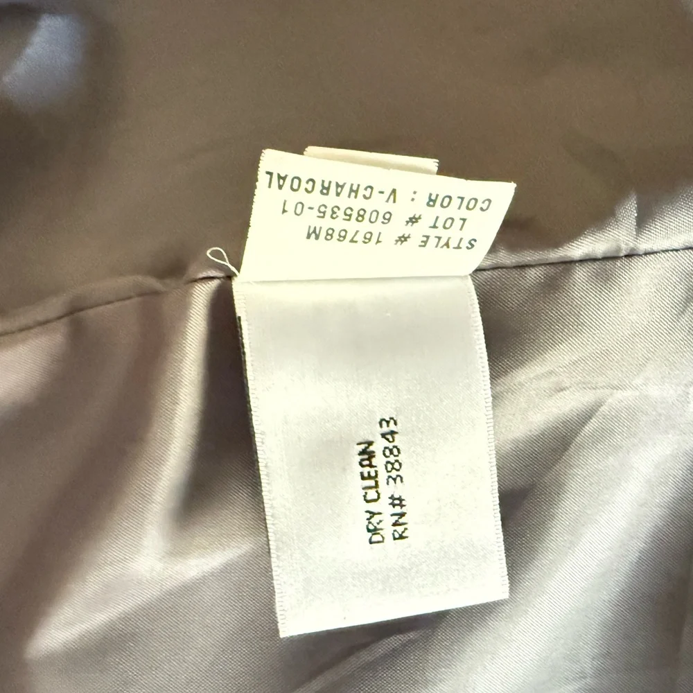 Larry Levine Charcoal Wool Classic‎ Coat